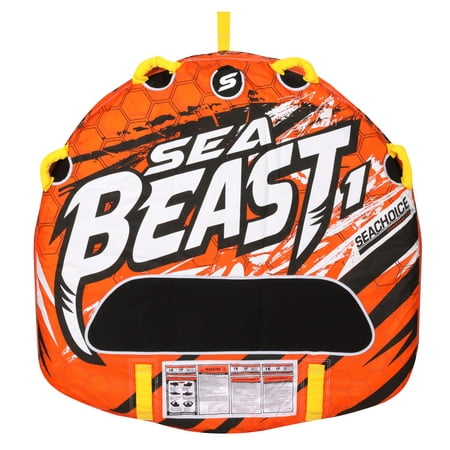 Seachoice 86911 Sea Beast Deck Tube, Reinforced Towing System, Foam Handles with Knuckle Guards, 50x48