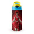 thumbnail image 1 of Bukayo Saka-theme One-Touch Pop Top Water Bottle Stainless Steel Leak-Proof Sports Children's Bottle blue 12oz, 1 of 6