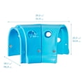 thumbnail image 2 of ECR4Kids Willow Climb-N-Crawl Whale, 2-Section Extension Set, Add-on Item, Capri Blue/French Blue, 2 of 9