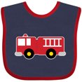 thumbnail image 3 of Inktastic Fire Truck Childs Fireman Boys or Girls Baby Bib, 3 of 4
