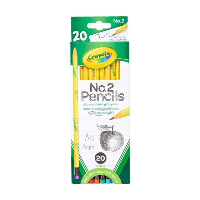 Lápices Crayola No. 2 Preafilados Paquete de 20