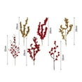 thumbnail image 5 of 5Pcs/Set Artificial Red Berry Stems Branches, Fake Berry for Christmas Tree Xmas Wreath Decorations Floral Arrangements, Halloween Holiday Home DIY Crafts Decor, 5 of 8