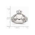 thumbnail image 7 of Stainless Steel Polished Claddagh Ring Size: 6; for Adults and Teens; for Women and Men, 7 of 7