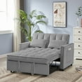 thumbnail image 2 of Convertible Sleeper Sofa Bed with Adjustable Backrest and 2 Lumbar Pillows,  Sleeper Sofa Couch with Pull-Out Bed and  Padded Seat, Love Seat Lounge Sofa with Padded Seat for Living Room, 2 of 8