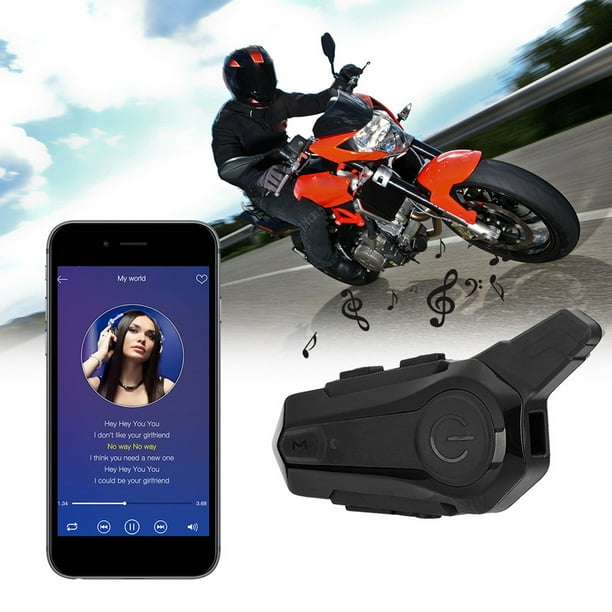 Auriculares Bluetooth para casco de motocicleta Bling Bling Walkie
