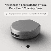 Oura Ring 5 Official Charging Case - Size 7 - Up to a month of battery life - USB-C Cord Compatible