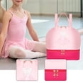 thumbnail image 6 of Kuntesetty Ballet Dance Backpack Cute Ballet Dance Bag for Sports Birthday Gift Dancing Pink Rose Red, 6 of 9