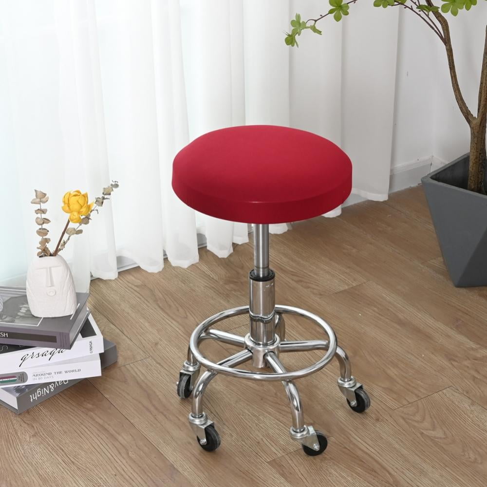 Round Stool Cover Stretch, 1 Pack Stretch Round Bar Stool Covers