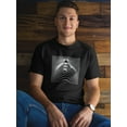 thumbnail image 2 of Dingy Boat Waves Pattern Design Men Black T-Shirt, Male Small, 2 of 4