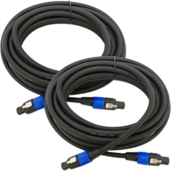 Seismic Audio F12S25- Pack of 2 Speakon to Speakon Speaker Cables 25'