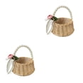 thumbnail image 3 of Tholdsy Cesta de flores con mango de perla para dama de honor romántica, cesta de compromiso para fiesta de boda, diseño Simple, cestas para Type2 NO2, 3 of 6