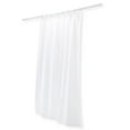 thumbnail image 2 of Heavy-Duty Shower Curtain - Chain Weighted Water Barrier Stopper/Works with Collapsible Shower Dam/White 3-Ply Textured Commercial Grade Vinyl/ 48" x 72", 2 of 4