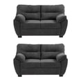thumbnail image 1 of Sala 2-2 TRINITY Monza 2 Piezas (Love Seat, Love Seat) Gris Carbón Para Sala, 1 of 5