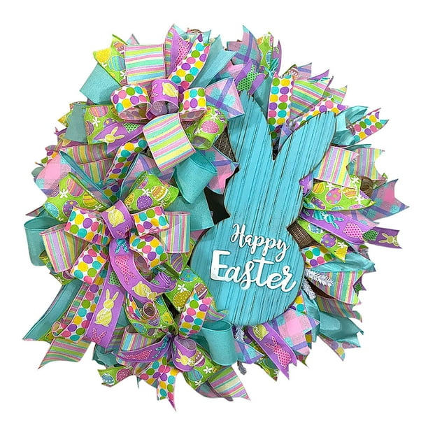 Conejo de Pascua con orejas, forma de conejo de dibujos animados, adornos decorativos bonitos