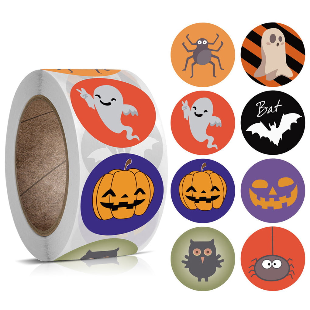 Details about   500pcs Halloween Decorations Paper Sticker Gift Lable Seal Sticker Decoratio.AU 