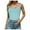 Light Blue, variant on Women Square Neck Sleeveless Double Layer Tight Tank Top for Women Crop Too Camisole with Shelf Bra for Women plus Padded Bra Tops for Women with Support Camisole with Bra for Women Seamless