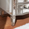 thumbnail image 7 of Accent Mirror Glass 3 Drawers Vintage Nightstand End Table Bedside Table Furniture for Bedroom, Living Room, 7 of 7