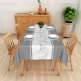 thumbnail image 2 of Nanqianyi Waterproof Rectangle Tablecloth for Kitchen Dining Room,Grey Abstract Line,70x52 Inch, 2 of 6