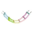 thumbnail image 3 of perfeclan Wooden Bird Ladder Bridge Sturdy Wood Perch Toy Flexible Bird Gym Parrot Stand Activity Center for Cockatiels Squirrel Canary Budgie 6 Ladders, 3 of 9