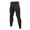 Mens Shapewear Black, variant on Mens Workout Compression Pants with Pockets High Waisted Shapewear Leggings Trousers Casual Quick-Drying Stretchy Slim-Fit Athletic Pant