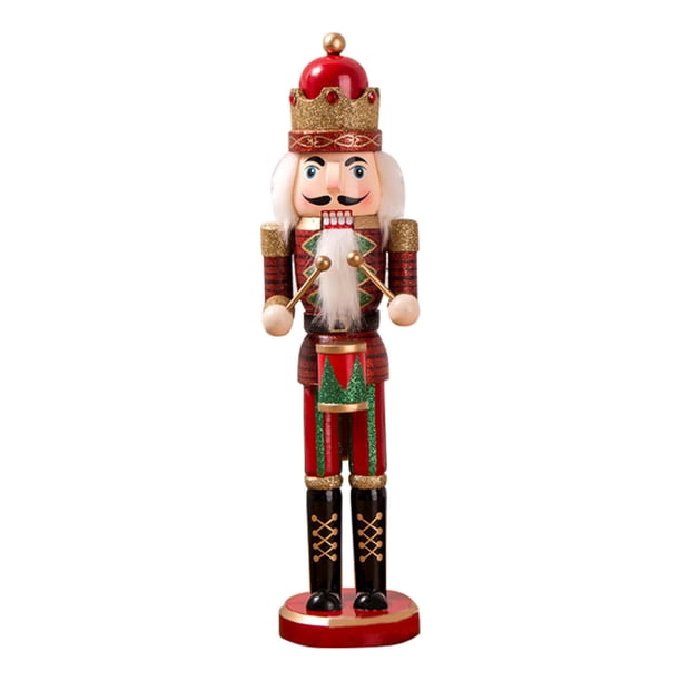 Soldado De Cascanueces, Figura De Cascanueces De 38Cm, Adornos De Madera Para El Hogar, Decoración De Fiesta De Navidad, Regalos De Año Nuevo Para Niños Advancent HA040335-02