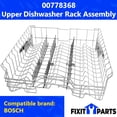thumbnail image 2 of US-Based Supplier – 00778368 Upper Crockery Dishrack Assembly works with  Dishwashers Replaces 00680382, 00680383, 00680402, 00680403, 00685703, 00685704, and more, 2 of 7