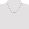 thumbnail image 4 of Diamond2Deal 925 Sterling Silver 1.35 mm 8 Sided Diamond-cut Box Chain Necklace for Women 18", 4 of 6
