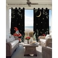 thumbnail image 4 of Blackout Curtains for Bedroom, Mushroom Room Darkening Window Drapes for Living Room, Botanical Watercolor Gnomes Butterfly Leaf Plant Thermal Insulated Grommet Curtains, 52x90 inch, 2 Panels, 4 of 9