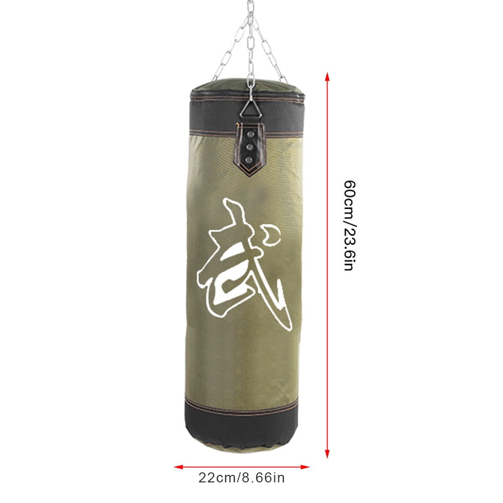 Heavy Duty Fitness Sandbags,Boxing Punch Bag Punching Bag,Empty Training Boxing Hook Kick Sandbag Fight Karate Punch Punching Sand Bag for Training (60CM)