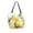 Watercolor Lemon, variant on Open Top Canvas Tote Bag with Zipper Reusable Shopping Bag 13.5x15" Roomy Carryall Retro Plant Pattern