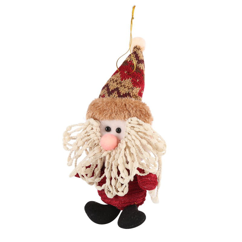Mini Xmas Tree Decorative Hanging Dolls Ornaments Pendant Christmas Home Decor 