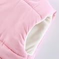thumbnail image 4 of Girls Quilted Puffer Vests Toddler Zipper Cotton Padded Vest Stand Collar Winter Warm Trendy Sleeveless Jackets Pink, 0 Year, 4 of 7