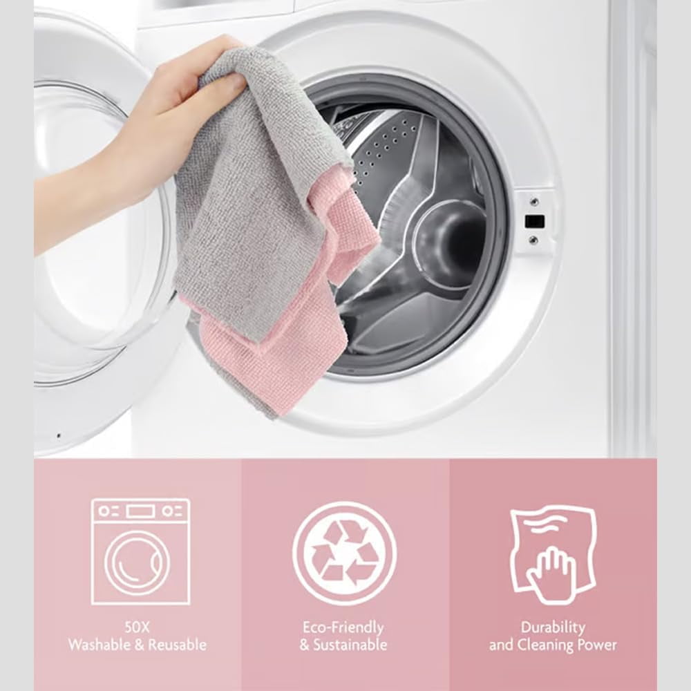 Reusable Microfiber Paper Towels Roll, 2025 New  Microfiber Paper Towels Roll, Reusable Paper Towels Washable Roll, Ultra Absorbent Dish Rags for Kitchen, Car, Dishes