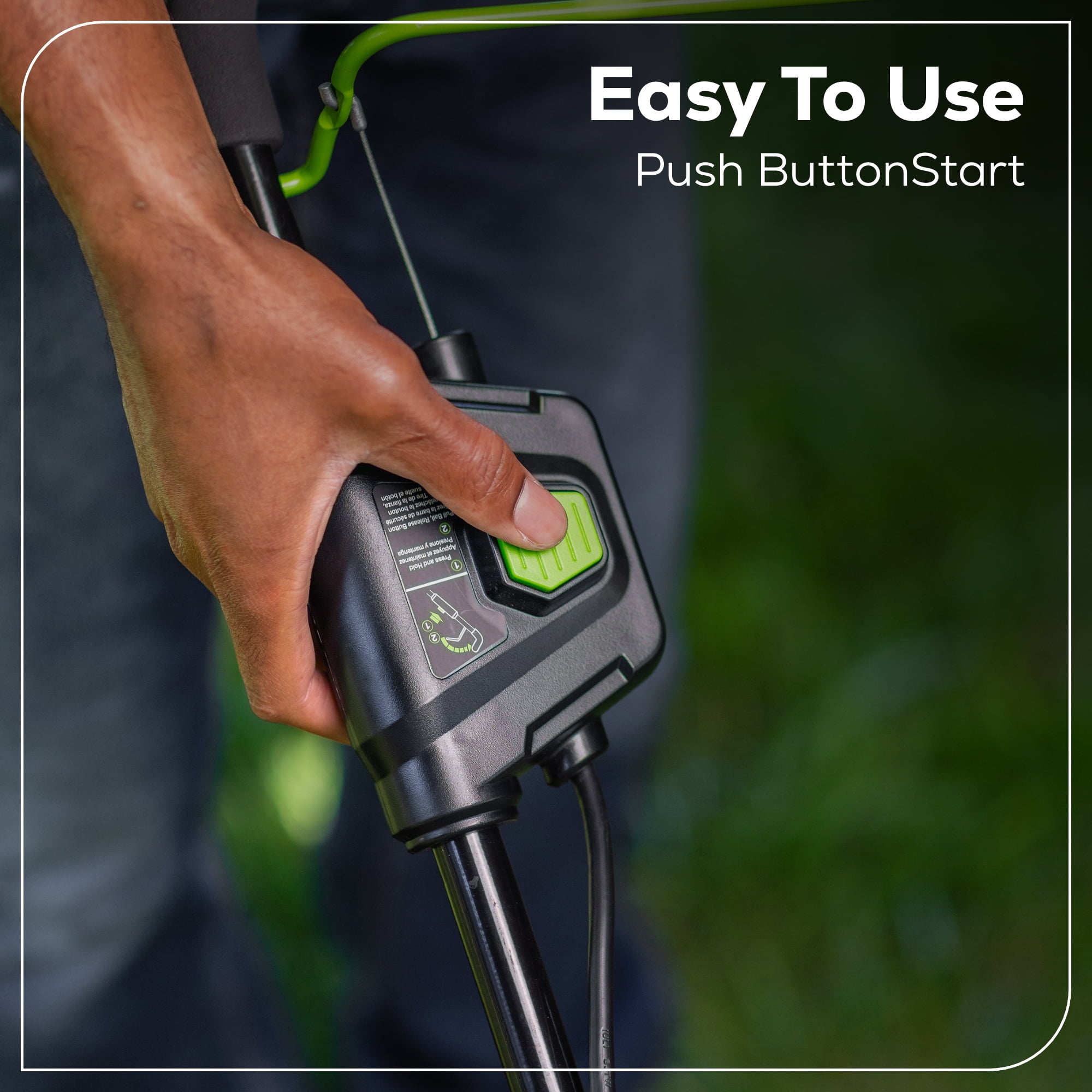Greenworks 60V 19" Cordless Battery Push Lawn Mower with 5.0Ah Battery & Charger 2531802