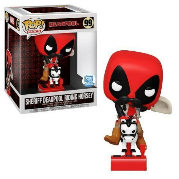 Funko POP! Rides Deadpool - Sheriff Deadpool Riding Horsey #99 Exclusive