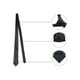 thumbnail image 3 of CORBATA CLÁSICA DE PUNTOS PARA HOMBRES, CORBATA AUTOATADA INSPIRADA EN CHIC, ANCHO CLÁSICO, NEGRO, TAMAÑO ÚNICO, PARA BODAS FORMAL, 3 of 5