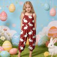 thumbnail image 2 of Toddler Girl Clothes Summer Romper Cute Print Sleeveless Short Jumpsuit Overall with Pockets Kids Summer Outfits Toddler Girls Clothes 12 18 24 Months 2T 3T 4T 5T 6T 7T 8T 9T 10T,Red,1-2 Years, 2 of 6