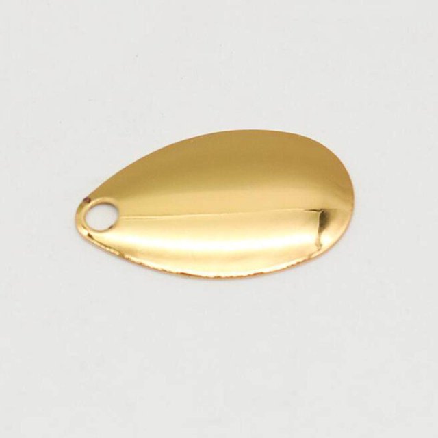 fastboy 20x Metal Spinner Blades Smooth Finish Fishing Lure Making DIY Kit B Gold