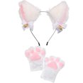 thumbnail image 4 of Lindos accesorios de cosplay de gato de dibujos animados, aro para el pelo con orejas de gato, guantes con garras de gato, accesorios de cola de gato, lindo conjunto, fácil de usar, estilo, 4 of 6
