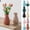Beige, variant on Ceramic Vase for Living Room Decoration - Frosted Vertical Texture Hydroponic Vase - Tabletop Flower Vase for Home Office Shelf Décor - Small Modern Centerpiece Vase with Glazed Finish - 15.2cm Tall