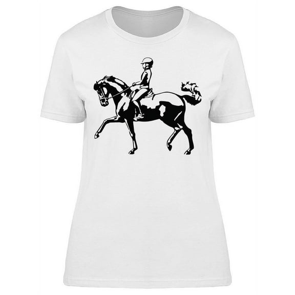 Picture Of A Girl Rider T-Shirt Women -Image by Shutterstock, Female Medium