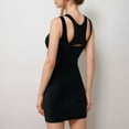 thumbnail image 4 of Active Women's Fitted Sleeveless Sports Dress with Built-In Bra and Bodycon Silhouette - Medium, Black, 4 of 5