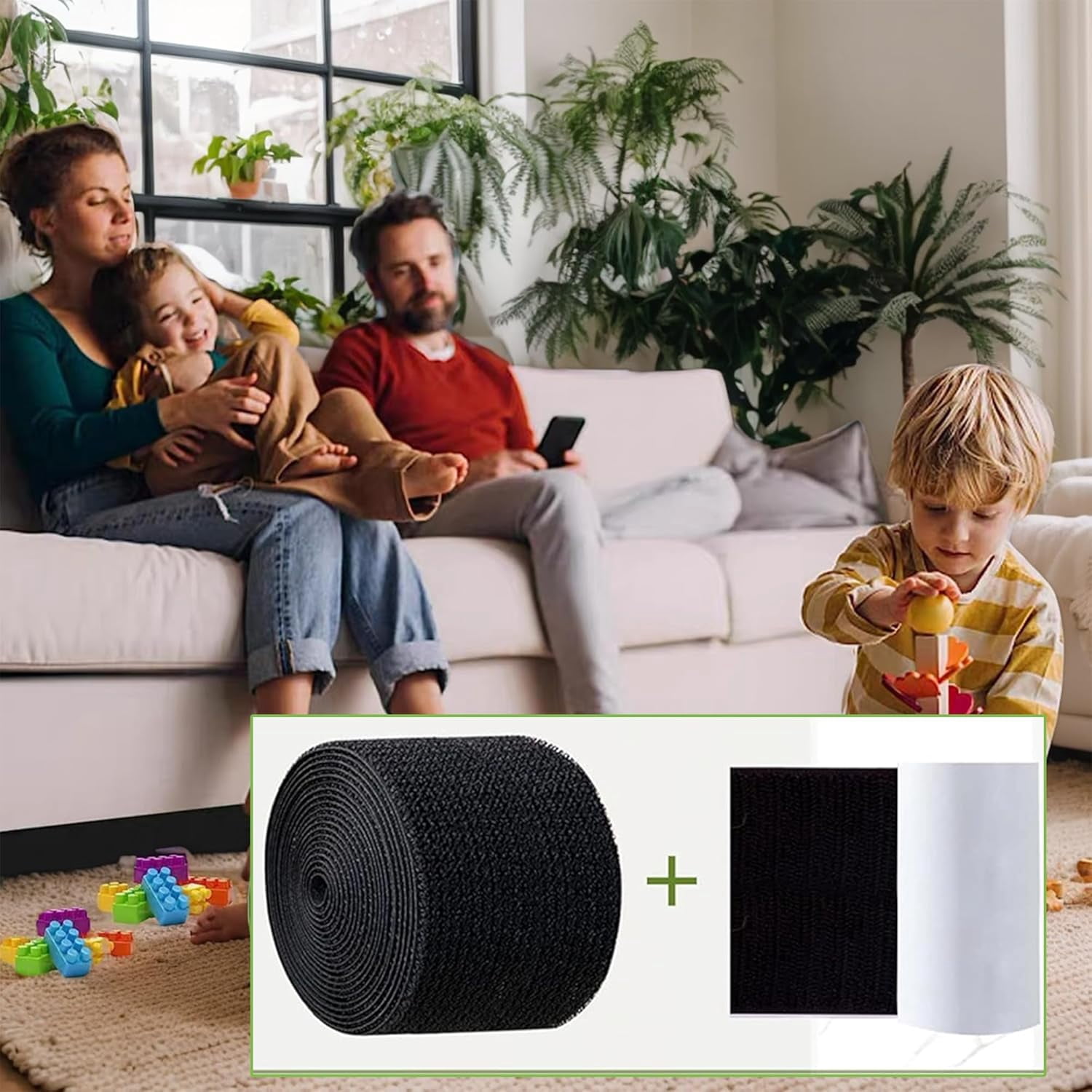 Under Couch Blocker for Pets and Kids Toy Black 3.94 in x 9.84 ft