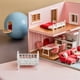 thumbnail image 2 of Minicuna para casa de muñecas: Cuna de bebé en miniatura para casa de muñecas - Minicuna mecedora a escala 1/12, muebles pequeños, accesorios para dormitorio, modelo de cuna de bebé de juguete, 2 of 7
