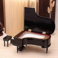 thumbnail image 4 of Miniature Grand Piano Model Kit Musical Instrument With Chair,for Home Office Decoration(black, Wit, 4 of 5