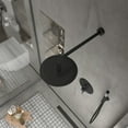 thumbnail image 4 of Boyel Living 10 in Shower System Wall Mount Rainfall Shower Head with Handheld Shower,2-function Bathroom Round Shower Set Dual Shower Heads,Shower Faucet Set in Matte Black, 4 of 9