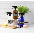 thumbnail image 5 of Contemporary Home Living Set of 2 Cobalt Blue and Black Glass Bottles with Labels, 8.75"", 5 of 5
