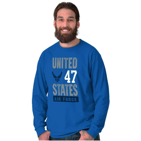 US Air Force United States Wings Logo Long Sleeve TShirt Men Women Brisco Brands S