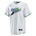 thumbnail image 2 of Men's Nike  White  Tampa Bay Rays Home Replica Team Jersey, 2 of 3