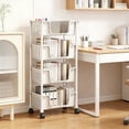 thumbnail image 6 of FeiFu 4-Tier Mobile Organizer Cart,Rolling Kitchen Storage for Spices Cleaning Supplies with Locking Wheels Living Room Office Bathroom Storage White, 6 of 6